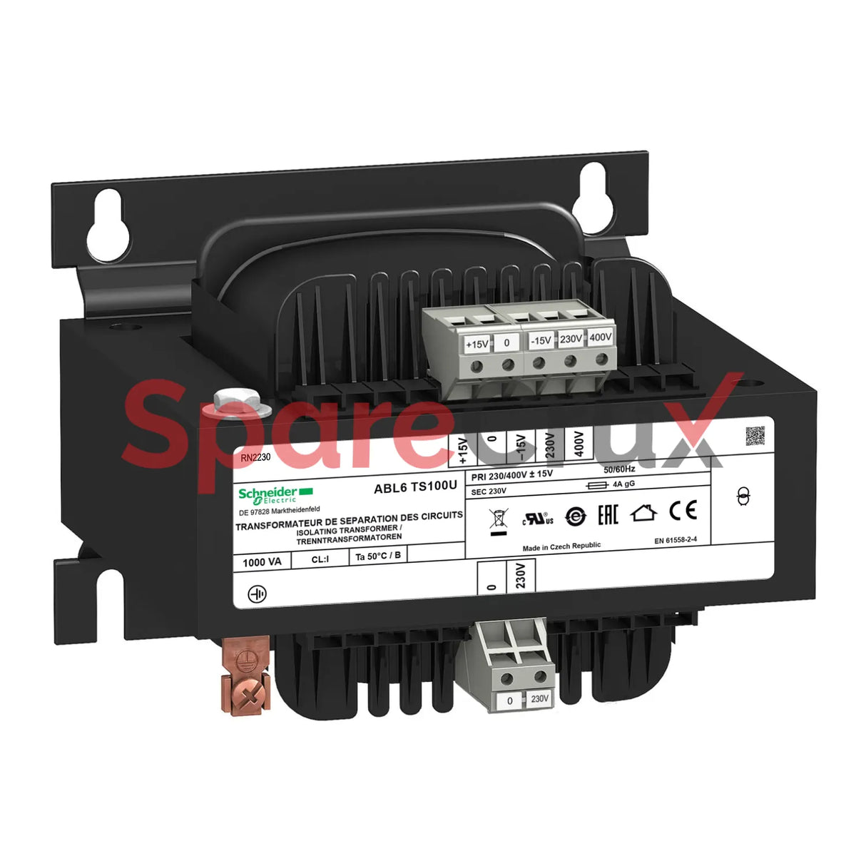 ABL 6TS100U | SCHNEIDER ELECTRIC | voltage transformer - 230..400 V - 1 x 230 V - 1000 VA
