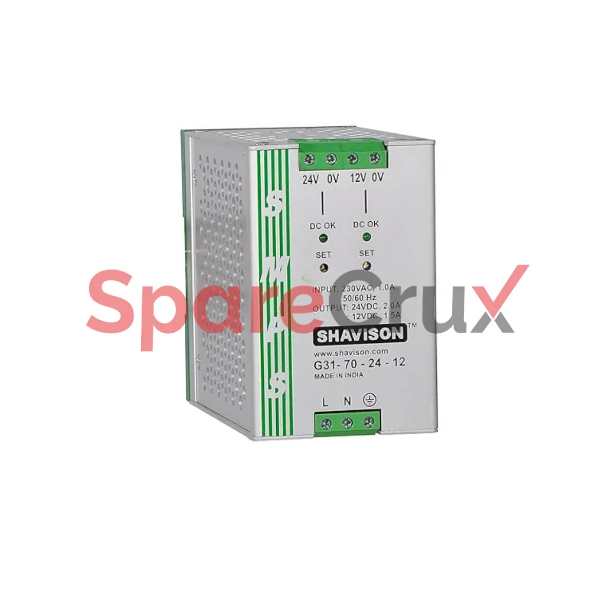 G31-70-24-12 | SHAVISON | Dual Output 24VDC , 2A ,