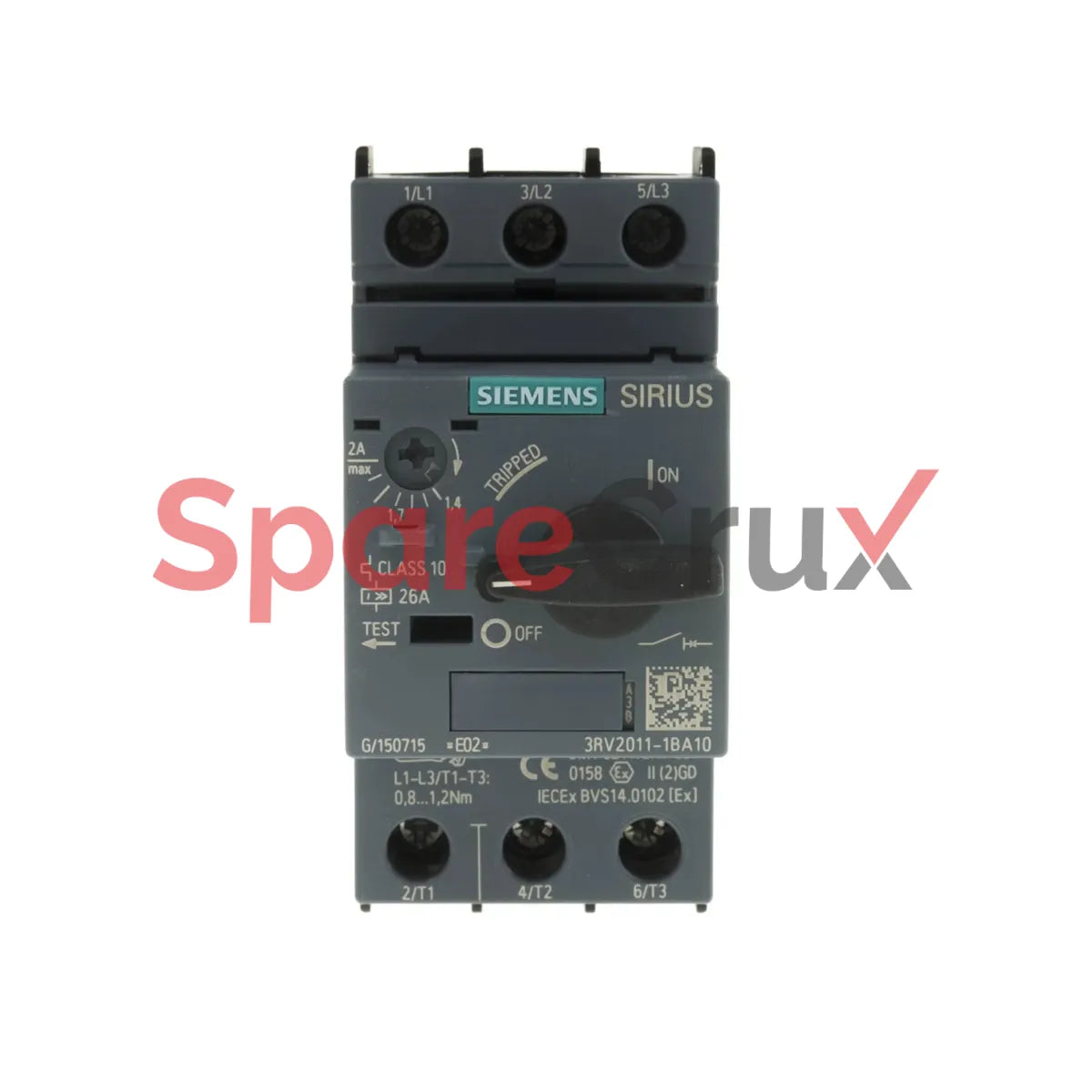 3RV2011-1BA10 | SIEMENS | SIRIUS 3RV Motor Protection Circuit Breaker, 690 V
