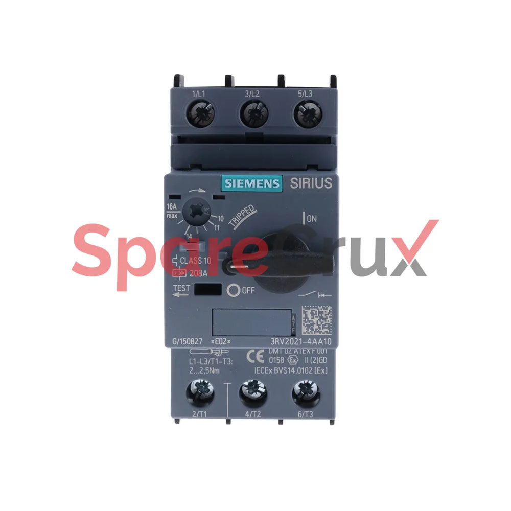 3RV2021-4AA10 | SIEMENS | A SIRIUS 3RV Motor Protection Circuit Breaker, 20 → 690 V