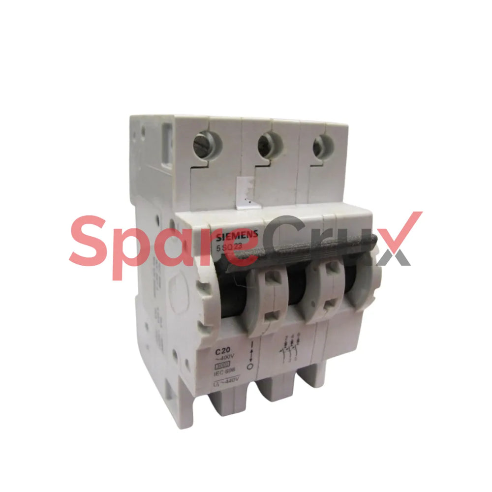 5SQ23 C20 | SIEMENS | Circuit Breaker 400V 20A 3 Pole