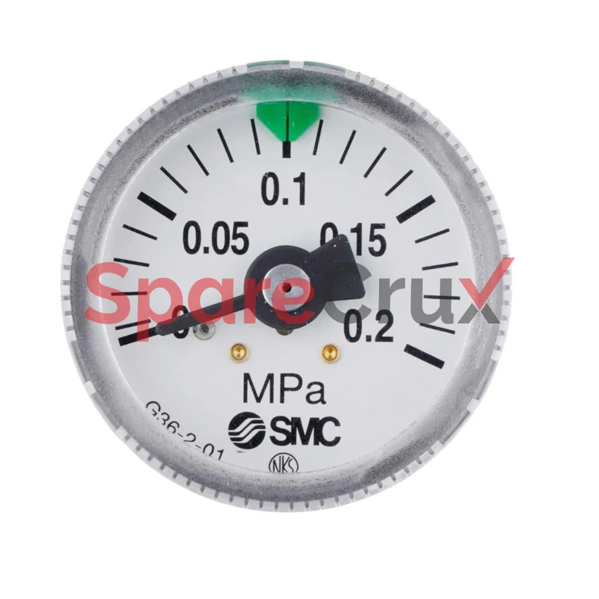G36-2-01 | SMC CORPORATION | Analogue Pressure Gauge 2bar Back Entry 37mm Outside Diameter