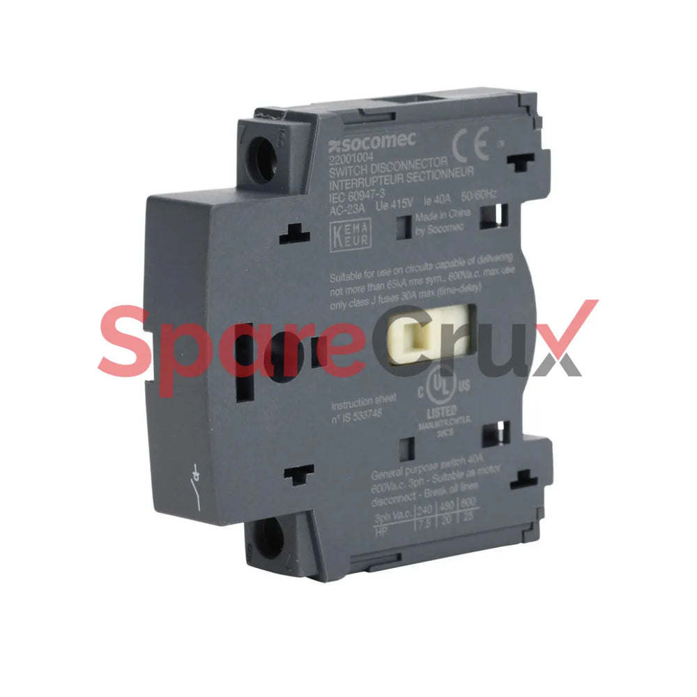 22001004 | SOCOMEC | Switch Pole Disconnector 40A 415V