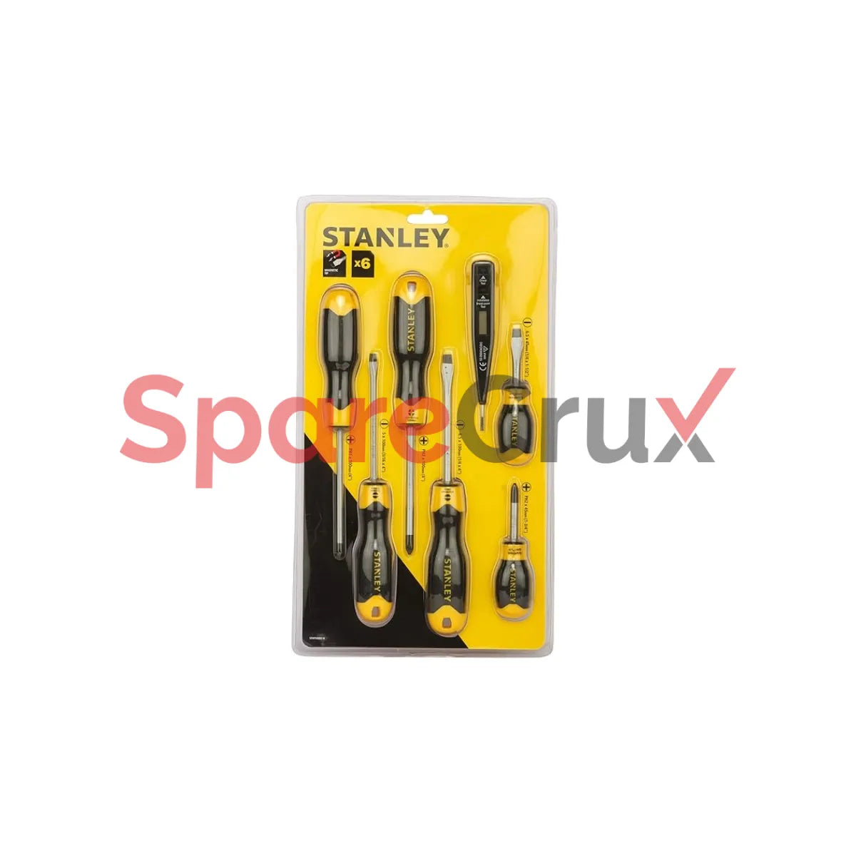 STHT92002-8 | STANLEY | 6 pcs Combination Screwdriver Set with Bonus Tester