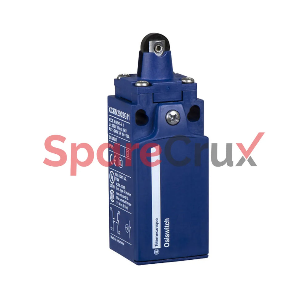 XCKN2102P20 | TELEMECANIQUE SENSORS | Limit Switches XC Standard, XCKN, Plastic Roller Plunger, 1NC+1NO, Snap, M20