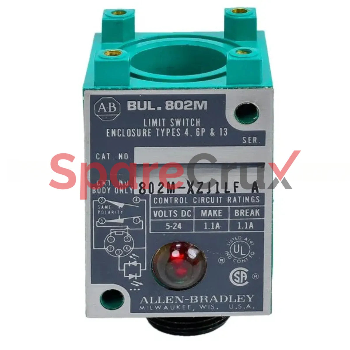 802M-XZJ1LF | ALLEN BRADLEY | Factory Sealed Limit Switch