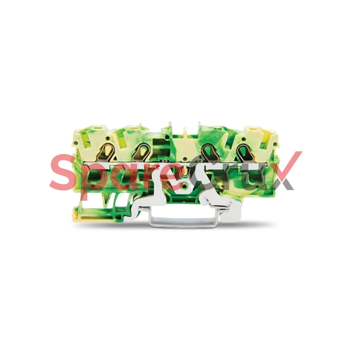 2004-1407 | WAGO | 4-conductor 4mm² Ground Terminal Block, Ex e II, Push-in CAGE CLAMP®, DIN-rail, Green-Yellow