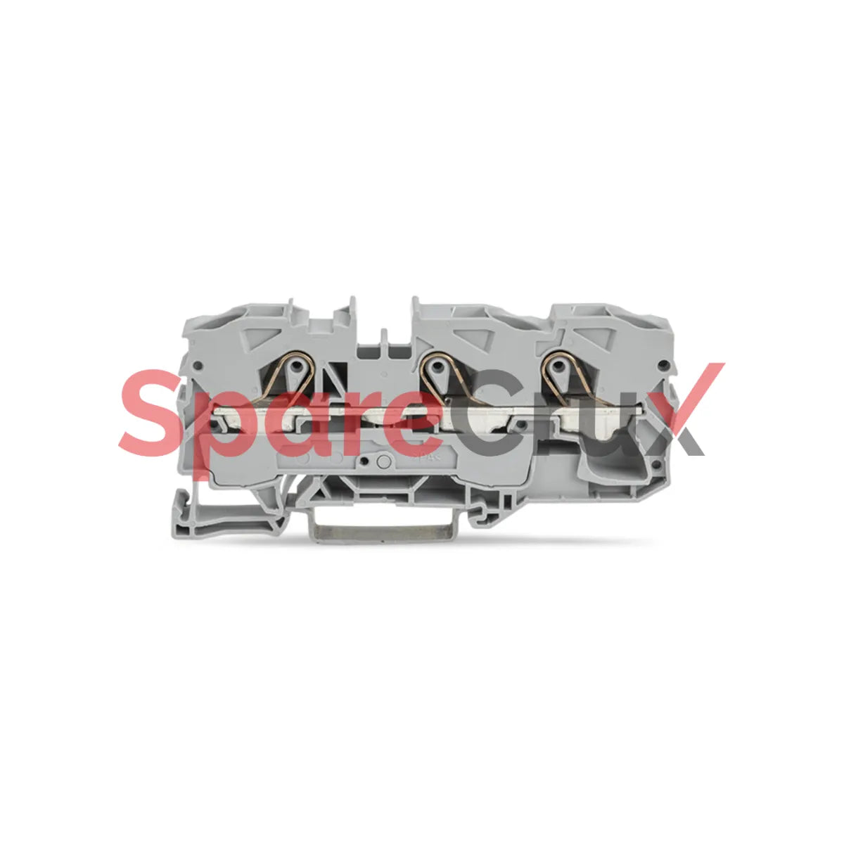 2010-1301 | WAGO | 3‑Conductor Through Terminal Block, 10 mm², Ex e II, Push‑in CAGE CLAMP®, DIN‑Rail, Gray