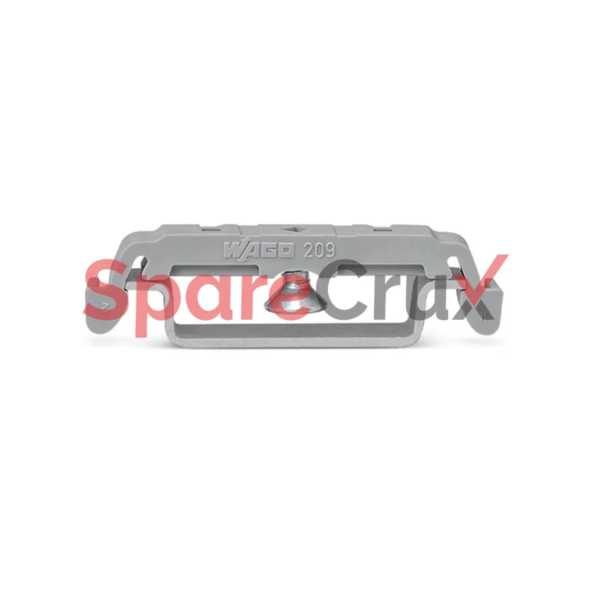209-123 | WAGO | Mounting Foot, Screw Type, for 6.4 mm Terminal Blocks, Gray