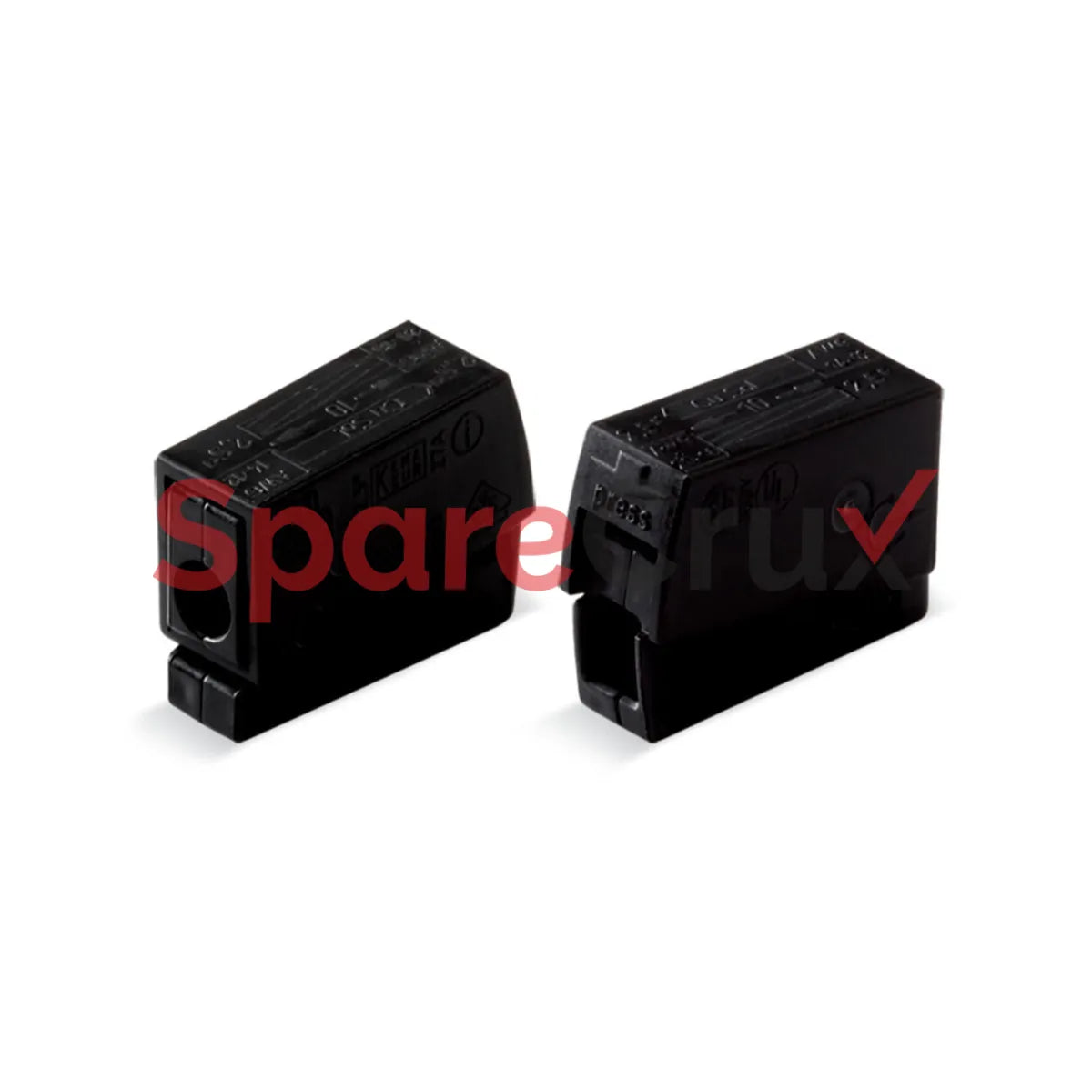 224-104 | WAGO | 2.5 mm² Lighting Connector, Push-Button, 224 Series, Black