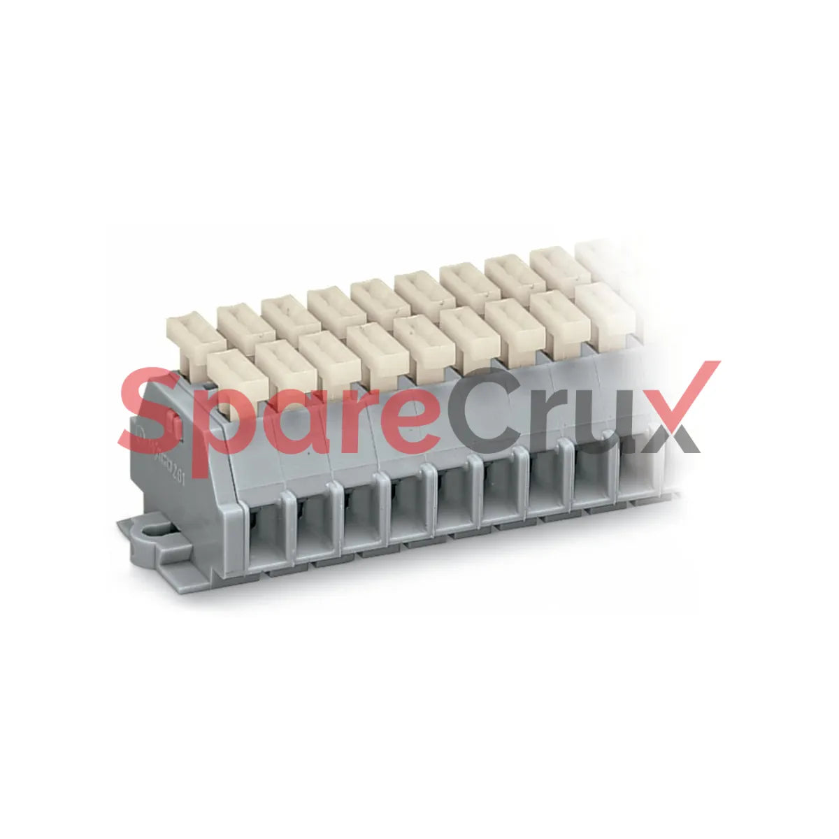 261-106/341-000 | WAGO | 6-Pole 2-Conductor Terminal Strip, Push-Button, 2.5 mm², CAGE CLAMP®, Gray