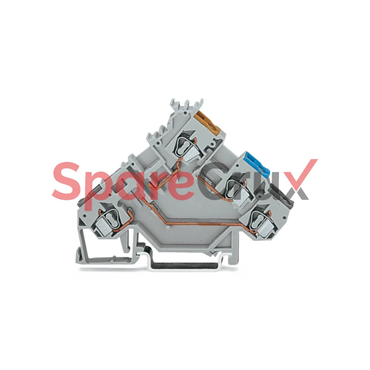 280-561 | WAGO | 3-Conductor Sensor Terminal Block, 2.5 mm², CAGE CLAMP®, Color-Coded Entries, Gray