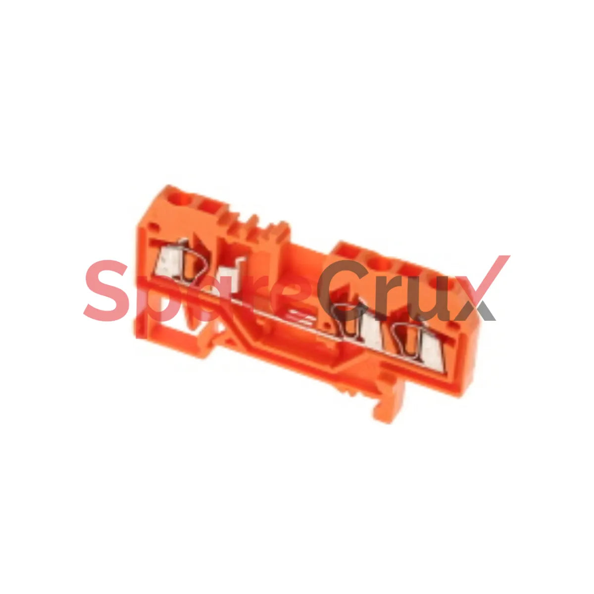 280-650 | WAGO | WAGO 3‑Conductor Through Terminal Block, 2.5 mm², Orange, CAGE CLAMP®, DIN‑Rail, Center Marking