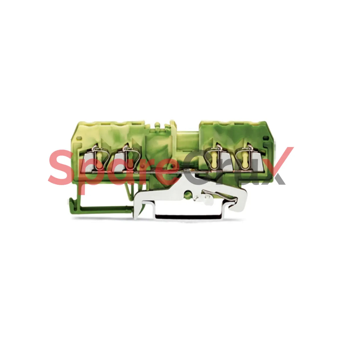 280-837 | WAGO | 4-Conductor Ground Terminal Block, 2.5 mm², Green-Yellow