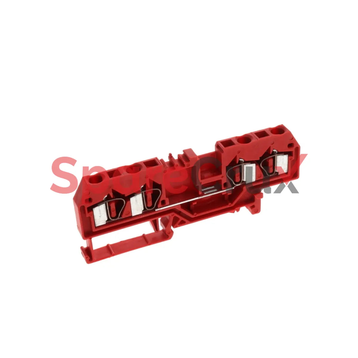 281-663 | WAGO | WAGO 4‑Conductor Through Terminal Block, 4 mm², Red, CAGE CLAMP®, DIN‑Rail, Center Marking