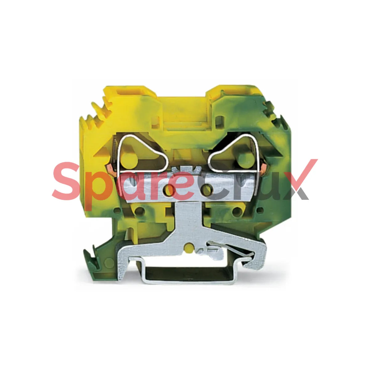 283-107 | WAGO | 2-Conductor Ground Terminal Block; 16 mm²; Green-Yellow; CAGE CLAMP®