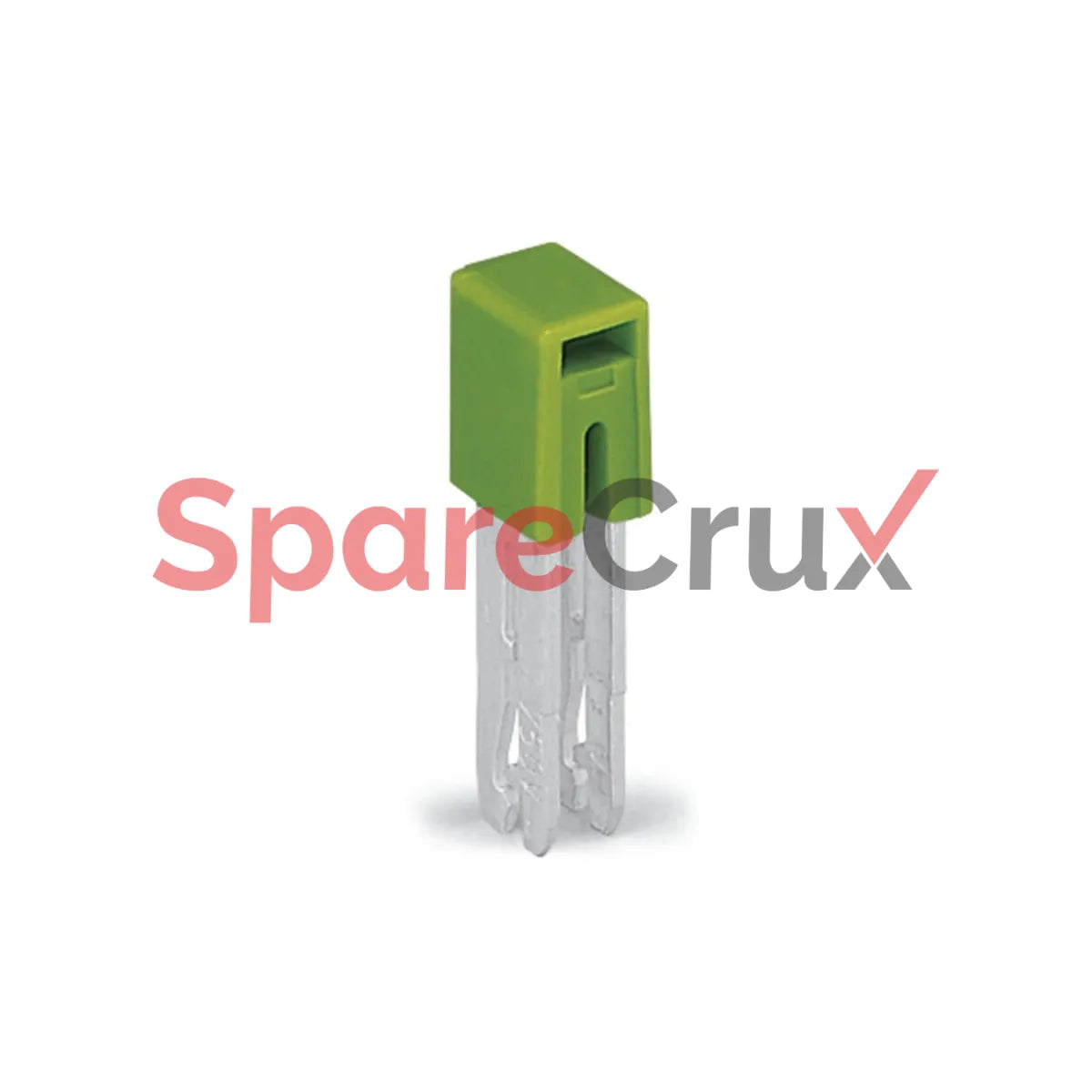 284-422 | WAGO | Insulated Rail-Mount Terminal Block Jumper, Yellow-Green