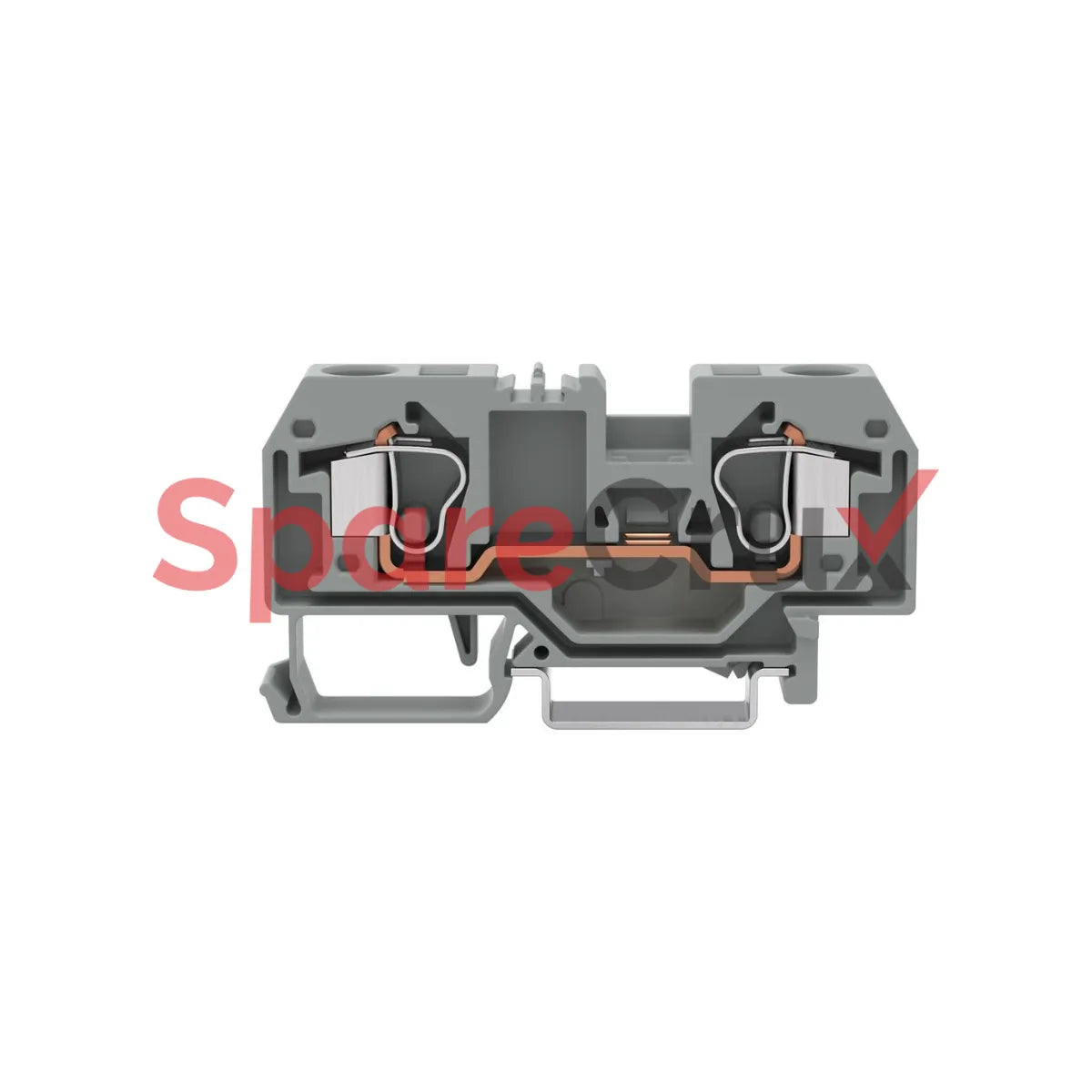 284-901 | WAGO | 2-Conductor Through Terminal Block, 10 mm², Center Marking, DIN-Rail, Gray, CAGE CLAMP®