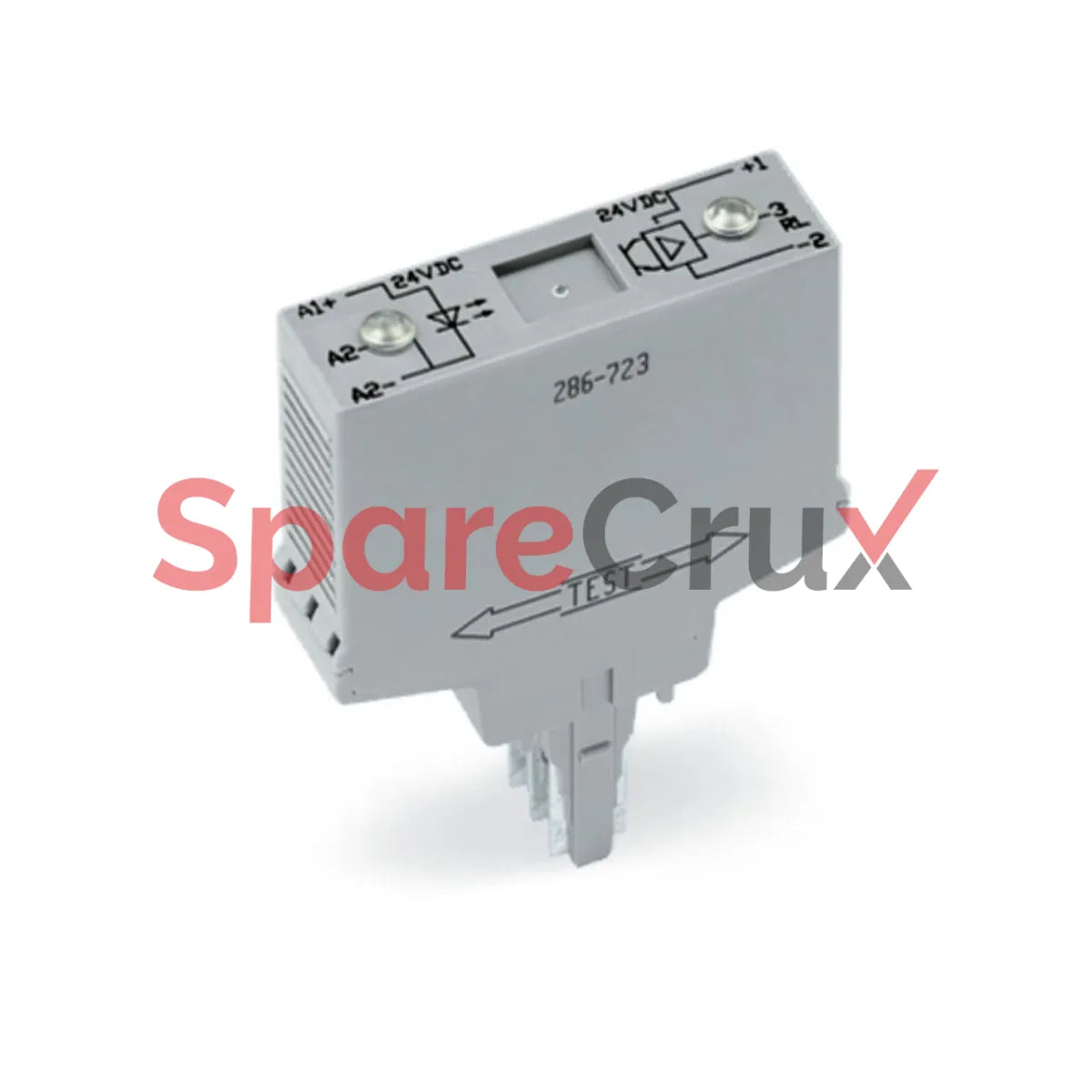 286-723 | WAGO | 24 VDC Optocoupler Module, 3-Wire, High-Side Switching, 4 A, 15 mm, Gray