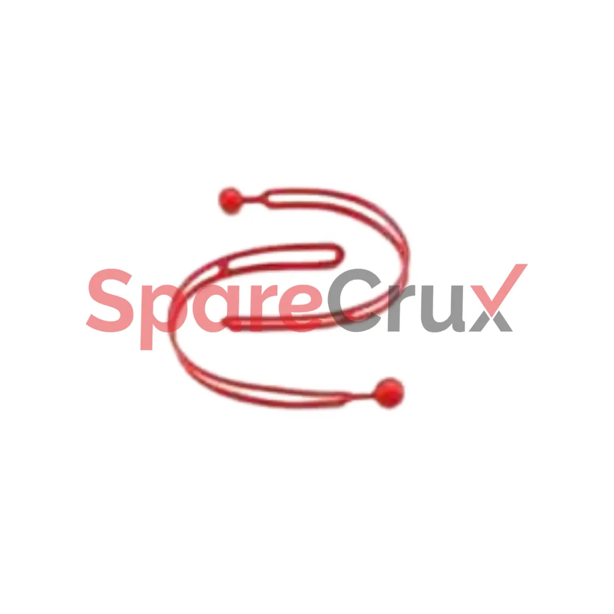 BBRT01-RD | ZEPHYR | Rubber Red Adjustable Rapid Ball Ties Cord