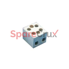Cb6/2H | Connectwell 4 Sq.mm 2 Pole Ceramic Terminal Block With Mounting Hole 800 V