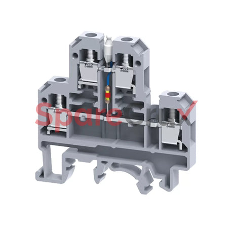 Cdl4Uen1-220V | Connectwell 4 Sq.mm Terminal Block With Electronic Component In Grey Colour
