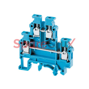 Cdl4Unbu | Connectwell 4 Sq.mm Double Level Terminal Block In Blue
