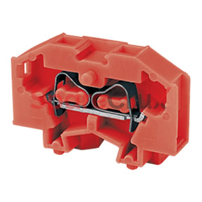 Cm1.5Sr | Connectwell 1.5 Sq Mm Panel Mount Spring Clamp Terminal Block In Red Colour.