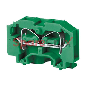 Cm2.5Syg | Connectwell| 2.5 Sq.mm Panel Mount Spring Clamp Terminal Block In Yellow-Green Colour.