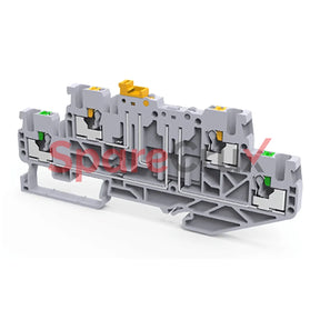 Cpdlkft2.5 | Connectwell 2.5 Sq.mm Knife Disconnecting + Feedthrough Push In Terminal Block Grey