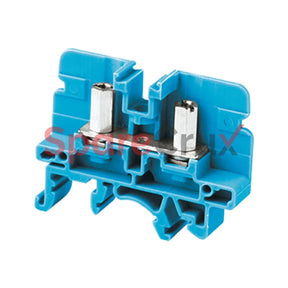 Csb3/N3Ulbu | Connectwell 6 Sq.mm M3 Stud Type Screw/Nut Driver Operated Terminal Block In Blue