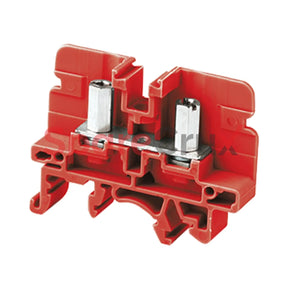 Csb3/N3Ulr | Connectwell 6 Sq.mm M3 Stud Type Screw/Nut Driver Operated Terminal Block In Red Colour