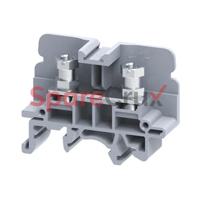 Csb4/N4Un | Connectwell 10 Sq.mm M3 Stud Type Screw/Nut Driver Operated Terminal Block In Grey