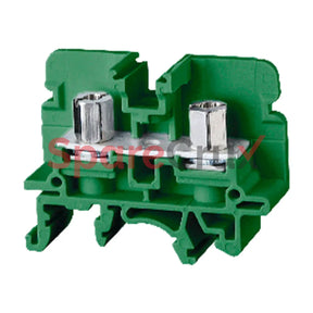 Csb5/N5Ugn | Connectwell 16 Sq.mm M5 Stud Type Screw/Nut Driver Operated Terminal Block In Green