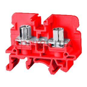 Csb5/N5Ur | Connectwell 16 Sq.mm M5 Stud Type Screw/Nut Driver Operated Terminal Block In Red Colour