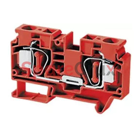 Csc16Tr | Connectwell 16 Sq.mm Feed Through Spring Clamp Terminal Block In Red Colour