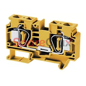 Csc16Ty | Connectwell 16 Sq.mm Feed Through Spring Clamp Terminal Block In Yellow Colour