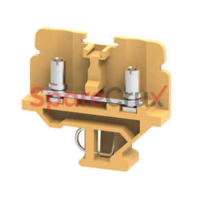 Cstsb3 | Connectwell 6 Sq.mm Stud Type Terminal Block In Khaki/Beige Colour