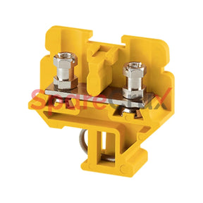 Cstsb4/N4Y | Connectwell 10 Sq.mm Stud Type Terminal Block In Yellow Colour