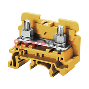 Cstsn5Uy | Connectwell 16 Sq.mm Stud Type Terminal Block In Yellow Colour