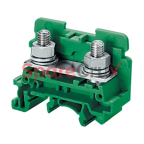 Cstsn6Ugn | Connectwell 35 Sq.mm Stud Type Terminal Block In Green Colour