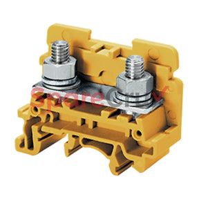 Cstsn6Uy | Connectwell 35 Sq.mm Stud Type Terminal Block In Yellow Colour