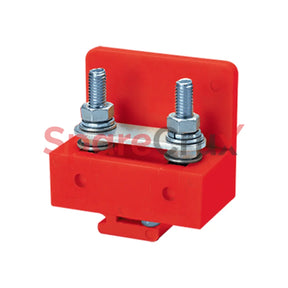 Cstsrn5R | Connectwell 16 Sq.mm 26 Mm Pitch Stud Type Terminal Block In Red Colour