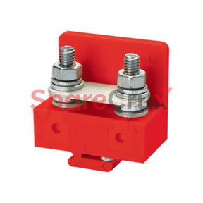 Cstsrn6R | Connectwell 35 Sq.mm 26 Mm Pitch Stud Type Terminal Block In Red Colour