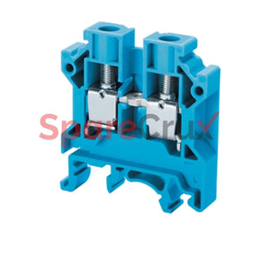 Cts6Ubu | Connectwell 6 Mm² Feed Thru Screw Clamp Terminal Block Blue Colour