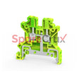 Ctsg4 | Connectwell 4 Sq.mm Ground/Earth Terminal Block In Green-Yellow