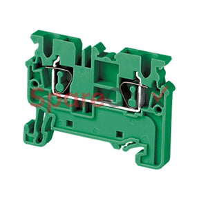 Cx2.5Gn | Connectwell 2.5 Sq.mm Feed Through Spring Clamp Terminal Block In Green Colour