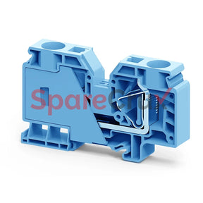 Cx35Bu | Connectwell 35 Sq.mm Feed Through Spring Clamp Terminal Block In Blue