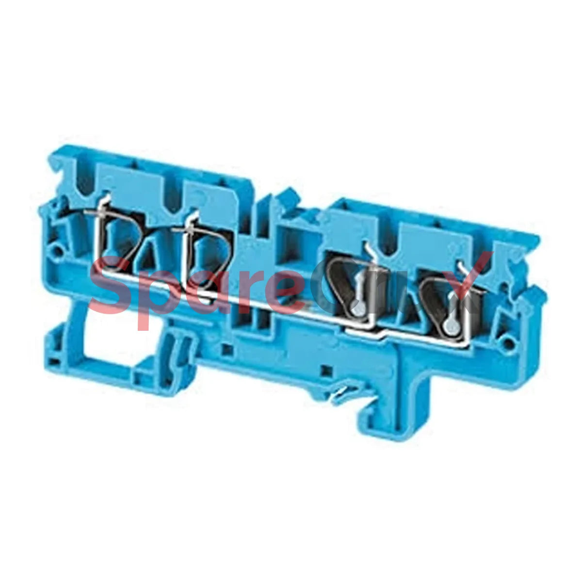 Cx4/4Bu | Connectwell 4 Sq.mm Feed Through Spring Clamp Terminal Block In Blue