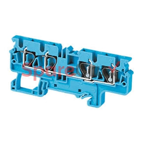 Cx4/4Bu | Connectwell 4 Sq.mm Feed Through Spring Clamp Terminal Block In Blue